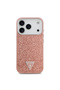 iPhone 17 Pro Compatible Case Licensed M-Safeli Metal Camera Frame Triangle Logo Glitter Pink - 3
