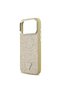 iPhone 17 Pro Max Case Licensed M-Safeli Metal Camera Framed Triangle Logo Glitter Gold - 6