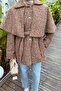Tied Detail Cape Coat Soft Brown - 3