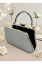 Silver Color Glitter Stone Evening Dress Bag |   Luxury Wedding and Evening Bag - 3