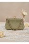 Gold Gold Color Glittery Stone Evening Dress Bag |   Luxury Wedding and Evening Bag - 6