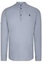 Men's Hakim Collar Cotton Shirt Set of 2 Navy Blue-Grey G783 - 4