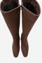Venia Brown Suede Women's Thick Heeled Boots - 2