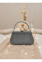 Platinum Color Glitter Stone Evening Dress Bag |   Luxury Wedding and Evening Bag - 6