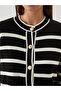 Zero Roba Collar Striped Women's Knitwear Cardigan for Style Seekers from Uzg Store - 3