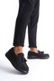 Slw154 blaze laceless tasseled linen men's daily sport classic shoe kst - black - 2