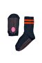 3-Piece Women's Non-Slip Sole Winter Home Socks with Full Towel Inside for Yoga, Pilates, Dance, Anthracite - 6
