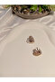 White Heart Detailed Vip Earrings - 3