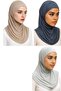 3 Pieces Hijab 2 Pieces Lycra Fabric