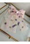 مشبك فيونكة من التول مطرز بزهرة الأقحوان - 2
