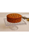 Glass Square Cake Stand |   Stylish Pedestal Serving Plate |   Pasta Cookie Presentation Holder |   Elegant Design - 3