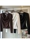 Women's Blouse with Stone Waist Detail and Detachable Collar - 2