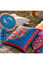 Ghuni Blue Cotton Filled Throw Pillow 50X50 cm - 2