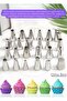 Pastry Decorating Kit 25 Different Cream Tips Cream Piping Bag 50-Piece Pastry Organizer - 2