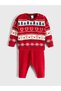 Red bicycle collar new year's themed baby girl sweater and leggings - 2