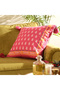 Ghunı Fuchsia Cotton Filled Throw Pillow 50X50 cm - 2