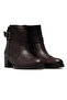 Women's Genuine Leather Heeled Casual Boots 25K D25Kb-1670 Z Brown - 5
