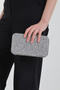 Silver Stone Shoulder and Hand Women's Evening Dress Bag / Women's Wedding Engagement and Evening Bag - 5