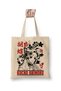 Demon Slayer Demon Slays Kochou Shinobu White Cloth Bag Long Handle Shopping Bag Beach Bag