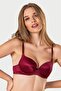 Women's Burgundy Drop Bra