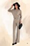 Comfortable Crop Cardigan & Wide Leg Knitwear Set - Standard Size Casual & Stylish Combinations 3004 - 6
