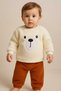 Lamb Plush Winter Unisex Baby Set Girls and Boys Welsoft Clothing Set