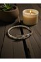 Snake Model Steel Zircon Stone Handcuff Bracelet - 2