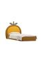 Tasty Mango 90x200 Yellow Upholstered Kids Bed - Engineered Wood, Fabric, 2-Year Warranty - 3