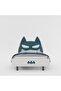 Knight 120x200 Kids Bed with Upholstered Headboard, White/Teal Blue, Engineered Wood, 2 Yrs Warranty - 3