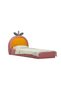 Tasty Strawberry Upholstered Kids Bed - Blush Pink & Yellow, 90x200 cm, 2-Year Warranty - 6