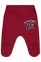 26 Printed 1-9 Months Single Bottom Baby - Claret Red 1-3 Months