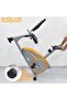 Recumbent Exercise Bike EM-1536, 8-Level Magnetic Resistance, App & LCD Display - 7