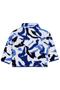 Camouflage Patterned Zipper Pocket Cardigan for Ages 2-5 - Blue 5-6 Years - 2