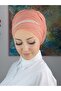 Striped Detail Bonnet Shawl - 4