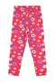 Civil Girls' Big Flower Printed Leggings |   Lycra Single Jersey Shardonlu |   School Nursery and Daily Use - Fusya - 2