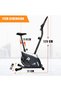 Indoor Magnetic Spin Bike EM-1555, Digital Monitor, Adjustable Resistance, Compact - 3