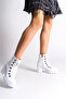 Emma Lace-Up Zippered Orthopedic Sole Heeled Women's Boots Bt - White - 2
