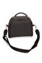 Women's Fabric Long-Strap Hand and Shoulder Bag – Black Navy - 5