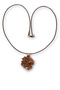 Natural Aragonite Crystal Copper Material Unisex Necklace 241-1 - 3