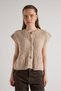 Women's Mink Hair Knitted Button Detailed Knitwear Vest 5584 - 6