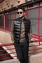 Men'S, Stand-Up Collar, Slim-Fit, Water-Resistant, Leather Vest 2218 - 2