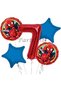 Spider-Man 7 Year Old Balloon Set Balloon Foil Set Concept Birthday Set Age Balloon
