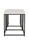 Mayville Set of 3 Nesting Tables – White & Black Space-Saving Modern Side Tables - 4