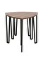Asgard Set of 3 Nesting Tables – Walnut & Black Modern Space-Saving Side Tables - 4