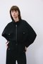 Gold Detailed Wool Blend Black Jacket - 7