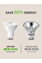 GU10 LED Bulbs, Warm White 2700K, 38° Narrow Beam, 4W 345lm, Pack of 10 - 4