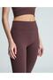 Wide Belt Ribbed Knit Corded Fabric Leggings