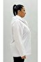 Plus Size Hooded Floral Embroidered Women's Coat - 5