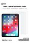 قطعتان من واقي الشاشة الزجاجي المقوى لجهاز Apple iPad Pro 11 2020،
