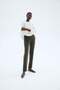 Zip-hem interlock trousers